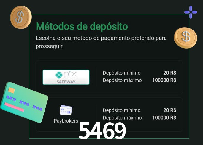 O cassino 5469 oferece uma grande variedade de métodos de pagamento